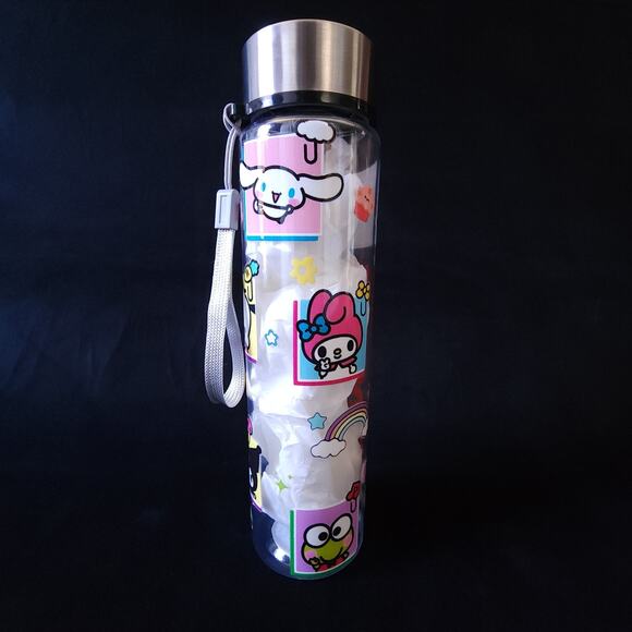 Sanrio Hello Kitty Clear Friends Small Water Bottle Cup 18oz w/ Stainless Cap - Picture 4 of 5